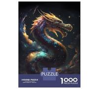Rompecabezas para Adolescentes De 1000 Piezas Fantasy Space Dragon Rompecabezas para Adultos Juego Práctico Una Obra De Arte Cumpleaños 38x26cm/1000pcs