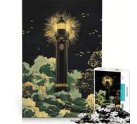 Rompecabezas para Adolescentes de 1000 Piezas: Faro de la Eternidad, Luz Que guía en la tormenta, Juego de ingenio, Reto para completar, Toda la Familia 50x75cm