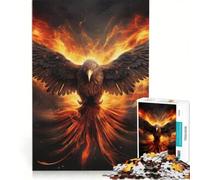 Rompecabezas para Adolescentes de 1000 Piezas: Fénix Eterno, Juegos relajantes, análisis y lógica, Regalo de cumpleaños, Regalos de Viaje 50x75cm
