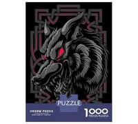Rompecabezas para Adolescentes De 1000 Piezas Fenrir Wolf Child of Loki Rompecabezas para Adultos Juego De Ingenio Patrón De Ensamblaje Cumpleaños Y Navidad 70x50cm/1000pcs
