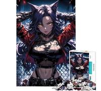 Rompecabezas para Adolescentes de 1000 Piezas Feroz Catwoman Urbana Juego Educativo para niños desafío de Juego Juguete Ideas de Regalos Carrera de Velocidad tamaño 38x26cm