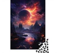 Rompecabezas para Adolescentes De 1000 Piezas Fiery Alien Landscape Rompecabezas para Adolescentes Juegos Relajantes Decoración Perfecta Regalos De Cumpleaños Y Únicos 38x26cm/1000pcs