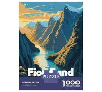 Rompecabezas para Adolescentes De 1000 Piezas Fiordland National Park Travel Rompecabezas para Adultos Juguete Decoración De Pared Mejora La Memoria Regalos De Cumpleaños Y Únicos 38x26cm/1000pcs