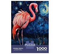 Rompecabezas para Adolescentes De 1000 Piezas Flamingo Serenade Rompecabezas para Adultos Juegos Divertidos Una Obra De Arte Cumpleaños Y Navidad 52x38cm/1000pcs