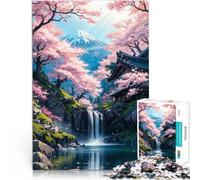 Rompecabezas para Adolescentes de 1000 Piezas Flor de Cerezo en Japón Regalos de Juegos desafiantes Juego de desafío único 38x26cm