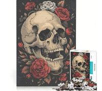 Rompecabezas para Adolescentes de 1000 Piezas Flor Eterna, Juegos Familiares, ensamblaje de Patrones, fortalece el Amor Entre Parejas 38x26cm