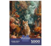 Rompecabezas para Adolescentes De 1000 Piezas Floral Majesty Rompecabezas para Adultos Juego De Ingenio Una Obra De Arte Actividades Divertidas En Casa 70x50cm/1000pcs