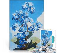Rompecabezas para Adolescentes de 1000 Piezas Florece en nomeolvides Juego de ingenio Decoración de Pared cumpleaños y Navidad 38x26cm