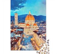 Rompecabezas para Adolescentes De 1000 Piezas Florence Cathedral Panorama Rompecabezas para Adultos Juego De Ingenio Aliviador del Estrés 38x26cm/1000pcs