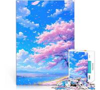Rompecabezas para Adolescentes de 1000 Piezas Flores en el Cielo Juegos educativos Decoración del hogar Regalos de cumpleaños 38x26cm
