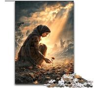 Rompecabezas para Adolescentes de 1000 Piezas: Flores en Guerra, un Juego desafiante y Familiar para Padres e Hijos, 38x26cm
