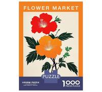 Rompecabezas para Adolescentes De 1000 Piezas Flower Market Madrid Travel Poster Rompecabezas para Adultos Juego De Ingenio Regalos para Mujeres Desafiante De Completar 52x38cm/1000pcs