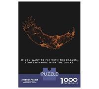 Rompecabezas para Adolescentes De 1000 Piezas Fly with The Eagles Rompecabezas para Adultos Juegos Familiares Alivia El Estrés Regalos De Cumpleaños Y Únicos 52x38cm/1000pcs