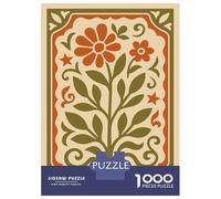 Rompecabezas para Adolescentes De 1000 Piezas Folk Art Floral Design Rompecabezas para Adultos Juegos Relajantes Regalos De Cumpleaños para Amigos Y Familiares 52x38cm/1000pcs