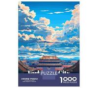 Rompecabezas para Adolescentes De 1000 Piezas Forbidden City China Travel Rompecabezas para Adolescentes Juego Práctico Desafío Difícil Desafiante De Completar 38x26cm/1000pcs