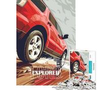 Rompecabezas para Adolescentes de 1000 Piezas Ford Explorer SUV Rojo Juguete Educativo y desafiante para Toda la Familia Un Regalo Ideal para los Amantes de los Juegos (tamaño 38x52cm)