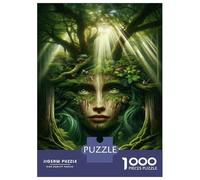 Rompecabezas para Adolescentes De 1000 Piezas Forest Spirit Wall Art Print Rompecabezas para Adultos Juegos Relajantes Corte De Precisión Diversión En Casa Actividades, 38x26cm/1000pcs