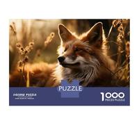 Rompecabezas para Adolescentes De 1000 Piezas Fox in The Sunlight Rompecabezas para Adolescentes Juegos Relajantes Regalos para Mujeres para Cumpleaños, Navidad 38x26cm/1000pcs