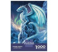 Rompecabezas para Adolescentes De 1000 Piezas Frozen Dragon Majesty Rompecabezas para Adultos Juguetes De Bricolaje Una Obra De Arte Diversión En Casa Actividades, 70x50cm/1000pcs