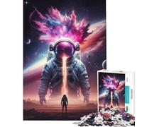 Rompecabezas para Adolescentes de 1000 Piezas Fuga cósmica de astronautas Juego Imposible Juguetes adictivos para Cultivar la Paciencia Regalos de cumpleaños Divertidos y con Humor (Tamaño 38x52cm)
