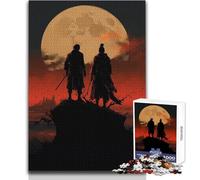 Rompecabezas para Adolescentes de 1000 Piezas, Full Moon Samurai Saga, Hermoso diseño, Juego, decoración Perfecta, Regalo para cumpleaños, tamaño 50x75cm