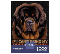 Rompecabezas para Adolescentes De 1000 Piezas Funny Tibetan Mastiff Rompecabezas para Adultos Juguetes Antiestrés Decoración De Pared Actividades Divertidas En Casa 70x50cm/1000pcs