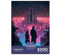 Rompecabezas para Adolescentes De 1000 Piezas Future Love Cityscape Rompecabezas para Adultos Juego Familiar Regalos para Mujeres Cumpleaños Y Navidad 70x50cm/1000pcs