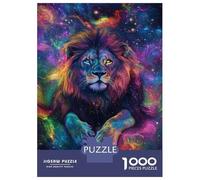 Rompecabezas para Adolescentes De 1000 Piezas Galactic Lion Majesty -6 Rompecabezas Juguete Decoración De Pared Vacaciones En Casa Matar El Tiempo Desafío Educativo 52x38cm/1000pcs