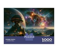 Rompecabezas para Adolescentes De 1000 Piezas Galactic Odyssey Space Station Exploration Rompecabezas para Adultos Juegos Relajantes Desafío Difícil Cumpleaños 70x50cm/1000pcs