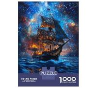 Rompecabezas para Adolescentes De 1000 Piezas Galactic Sail Voyage -7 Rompecabezas para Adultos Juego Práctico Pero Divertido Y Humorístico Regalo De Cumpleaños, Regalos, 70x50cm/1000pcs