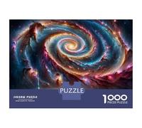 Rompecabezas para Adolescentes De 1000 Piezas Galactic Spiral Nebula Rompecabezas para Adultos Juegos Divertidos Desafío Difícil Regalo De Cumpleaños, Regalos, 70x50cm/1000pcs