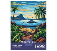 Rompecabezas para Adolescentes De 1000 Piezas Galapagos National Park Ecuador Illustration Rompecabezas para Adultos Juegos Divertidos Decoración De Pared 38x26cm/1000pcs