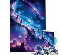 Rompecabezas para Adolescentes de 1000 Piezas Galaxia Cósmica con Nebulosa Estelar Brillante Un Reto Educativo Regalo Ideal para Mujeres Juego Educativo para Mayores de 14 años 38x52cm