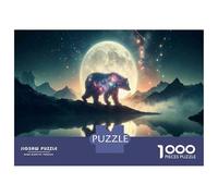 Rompecabezas para Adolescentes De 1000 Piezas Galaxy Bear Reflection in Water Rompecabezas para Adultos Juego Familiar Regalos para Mujeres Cumpleaños Y Navidad 38x26cm/1000pcs