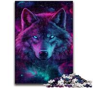 Rompecabezas para Adolescentes de 1000 Piezas, Galaxy Wolf, Juegos educativos, decoración del hogar, colección de Artistas, Bellas Artes, 38x26cm