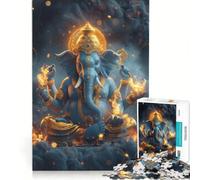 Rompecabezas para Adolescentes de 1000 Piezas, Ganesha, Dios del Arte, Juego Educativo, Mejora la Memoria, Regalo de Juego desafiante 38x26cm