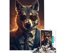 Rompecabezas para Adolescentes de 1000 Piezas Gangster Wolf Un desafío para completar Juego Educativo de análisis y lógica para Mayores de 14 años 50x75cm