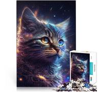 Rompecabezas para Adolescentes de 1000 Piezas Gatito Nebulosa Juguete Educativo Intelectual descompresor Mejorar el Amor Entre Parejas 52x38cm