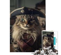 Rompecabezas para Adolescentes de 1000 Piezas Gatos Piratas V Juego Educativo Juguete Intelectual Gran Regalo para los Amantes de los Juegos Una Obra de Arte (Tamaño 38x52cm)