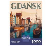 Rompecabezas para Adolescentes De 1000 Piezas Gdansk Poland Travel Rompecabezas para Adultos Juegos Relajantes Decoración del Hogar 70x50cm/1000pcs