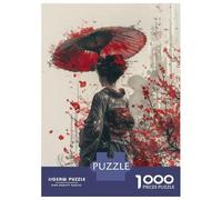 Rompecabezas para Adolescentes De 1000 Piezas Geisha with Umbrella Rompecabezas para Adultos Juego De Ingenio Juego Antiestrés Juego Desafiante Regalos 70x50cm/1000pcs