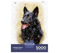 Rompecabezas para Adolescentes De 1000 Piezas German Shepherd Dog Art Rompecabezas para Adultos Juego Práctico Una Obra De Arte Cumpleaños 70x50cm/1000pcs