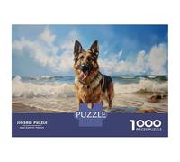 Rompecabezas para Adolescentes De 1000 Piezas German Shepherd Dog Rompecabezas para Adultos Juego De Ingenio Alivia El Estrés Ayuda A Ejercitar El Cerebro 52x38cm/1000pcs