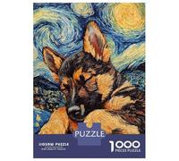 Rompecabezas para Adolescentes De 1000 Piezas German Shepherd Puppy Rompecabezas para Adultos Juegos Relajantes Regalos para Mujeres Ayuda A Ejercitar El Cerebro 38x26cm/1000pcs