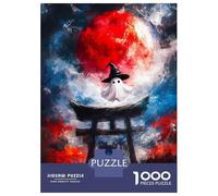 Rompecabezas para Adolescentes De 1000 Piezas Ghost in Torii Gate Rompecabezas Juguetes Antiestrés Corte De Precisión Cumpleaños 52x38cm/1000pcs