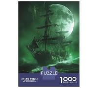 Rompecabezas para Adolescentes De 1000 Piezas Ghost Ship in The Storm Rompecabezas para Adolescentes Juego Práctico Desafío Difícil Desafiante De Completar 70x50cm/1000pcs