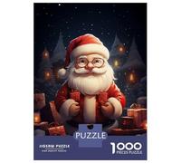 Rompecabezas para Adolescentes De 1000 Piezas Gift Spectacle of Santa Rompecabezas para Adultos Juego De Ingenio Decoración De Pared Regalos para Reducir El Estrés 52x38cm/1000pcs