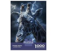 Rompecabezas para Adolescentes De 1000 Piezas Giraffe Fairy Tale Fantasy Rompecabezas para Adultos Juego De Ingenio Difícil Difícil Cumpleaños Y Navidad 52x38cm/1000pcs