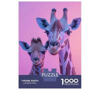Rompecabezas para Adolescentes De 1000 Piezas Giraffe Family Portrait Rompecabezas para Adultos Juegos Familiares Corte De Precisión Regalos Y Cumpleaños Únicos 70x50cm/1000pcs