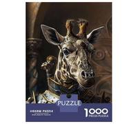 Rompecabezas para Adolescentes De 1000 Piezas Giraffe Knight in Shining Armor Rompecabezas Juegos Familiares Carrera De Velocidad Manual Cumpleaños 52x38cm/1000pcs